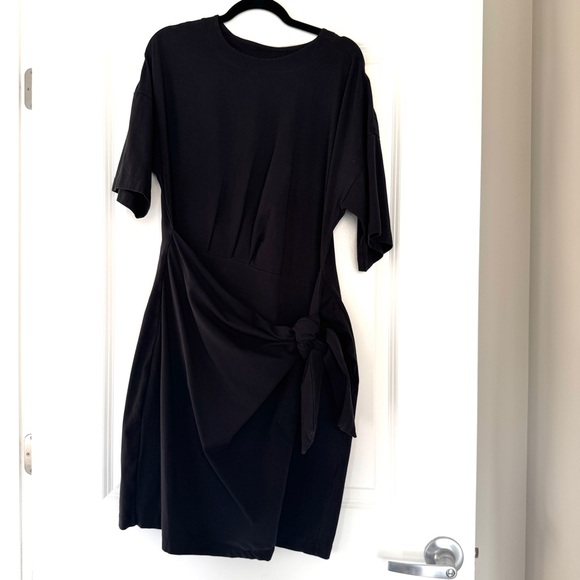 EUC 🖤 MODERN CITIZEN Fallon T-Shirt Wrap Dress | Black | Organic Cotton | 1X 🖤 - Picture 12 of 12